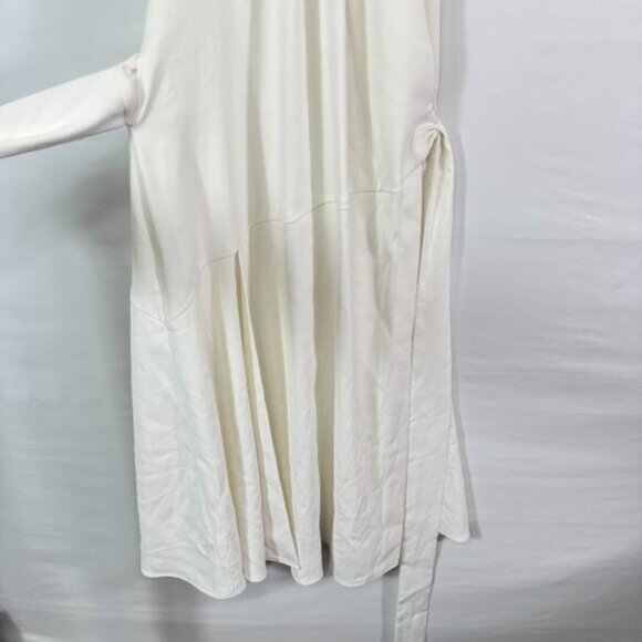 Reiss Piper Halter Neck Wrap Midi Hollow Back Midi Dress White EU 42/ US 10 - Picture 6 of 11